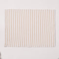Placemats set of 6 - White with Golden Stripes