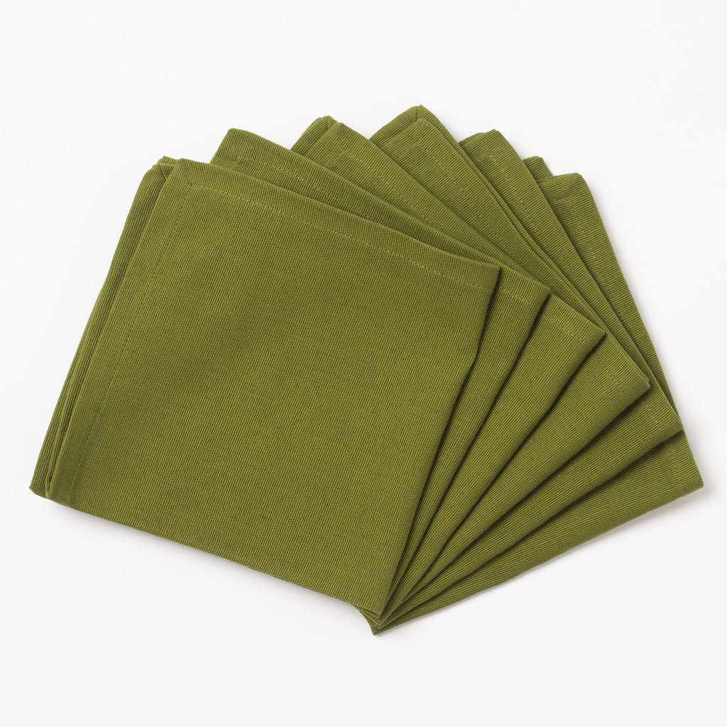 Napkins Set of 6 - Olive Green