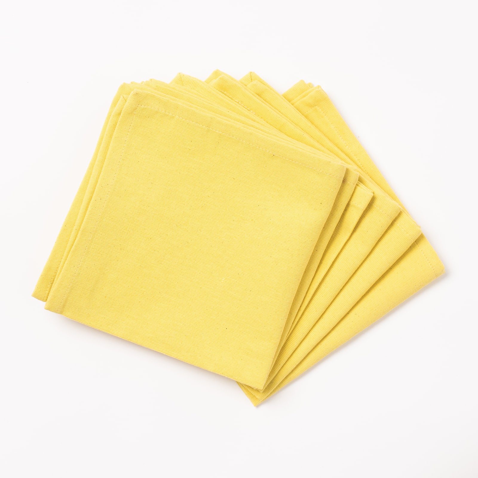 Napkins Set of 6 - Lemon Yellow