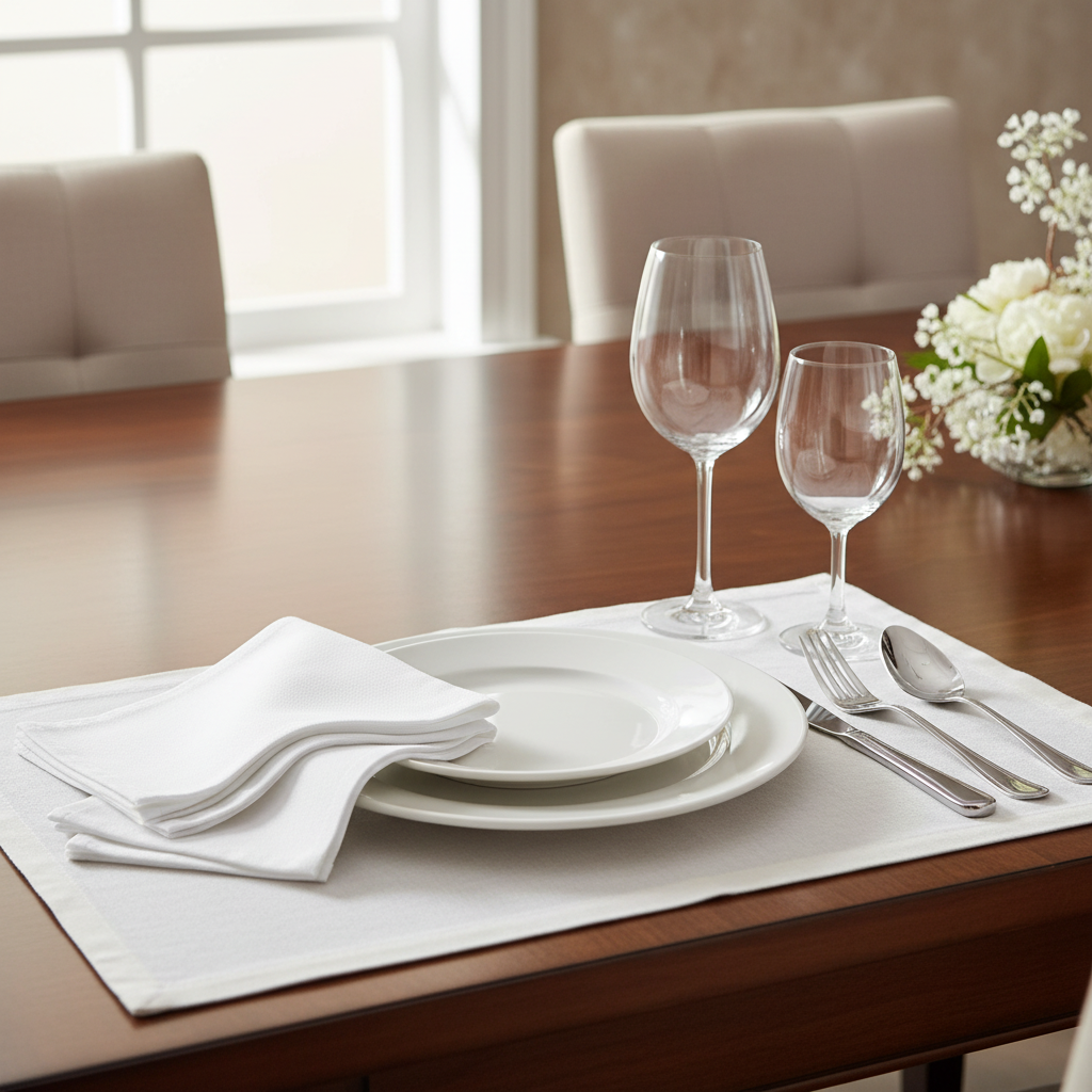 Napkins Set of 6 - Ivory White