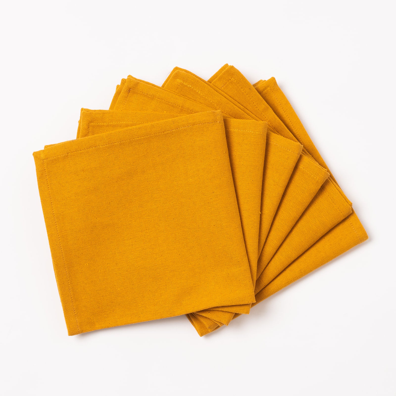 Napkins Set of 6 - Saffron Yellow