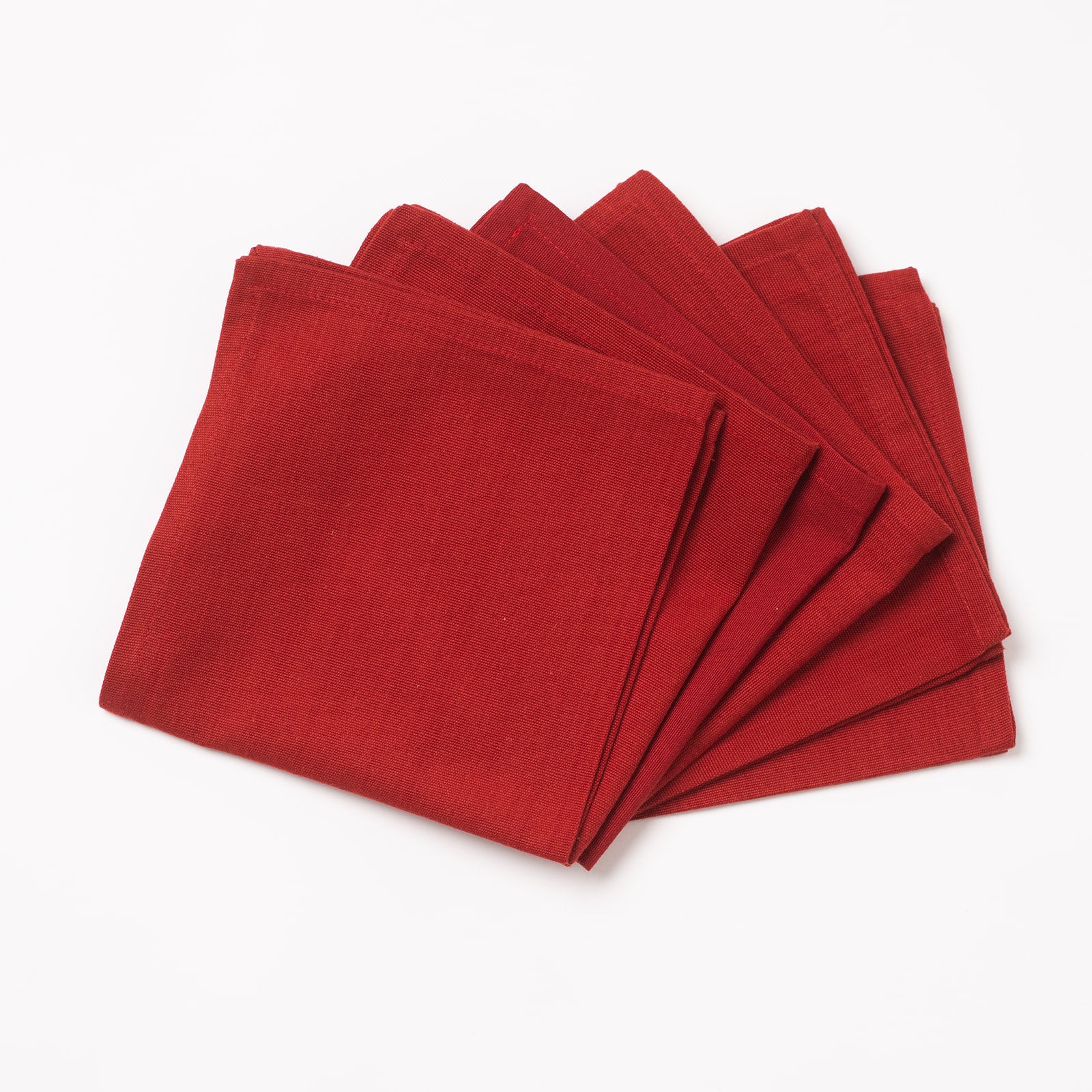 Napkins Set of 6 - Rust Red