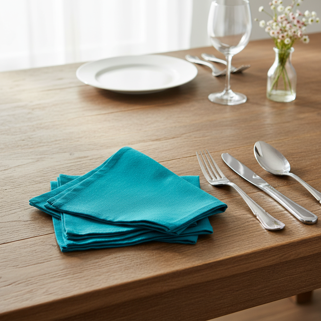 Napkins Set of 6 - Turquoise Blue
