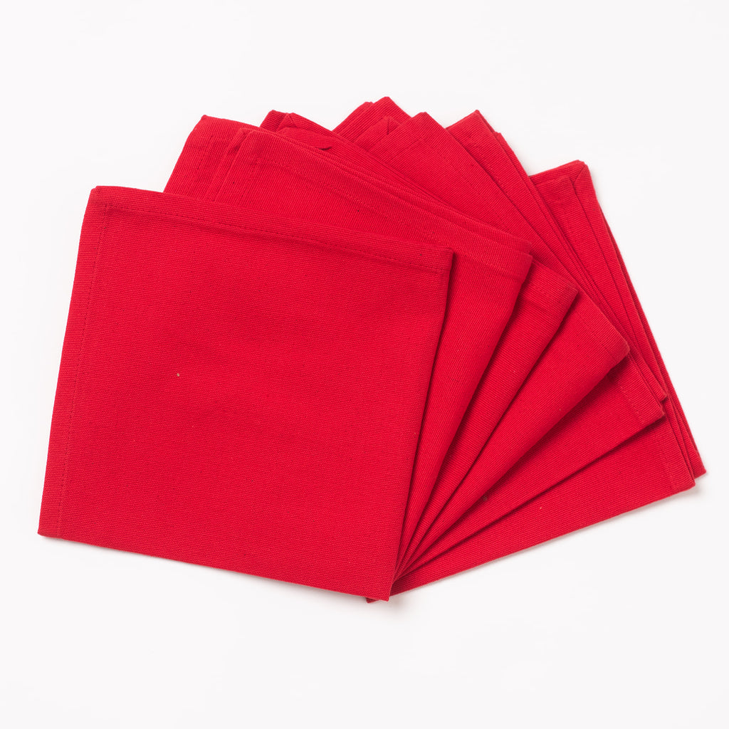 Napkins Set of 6 - Red