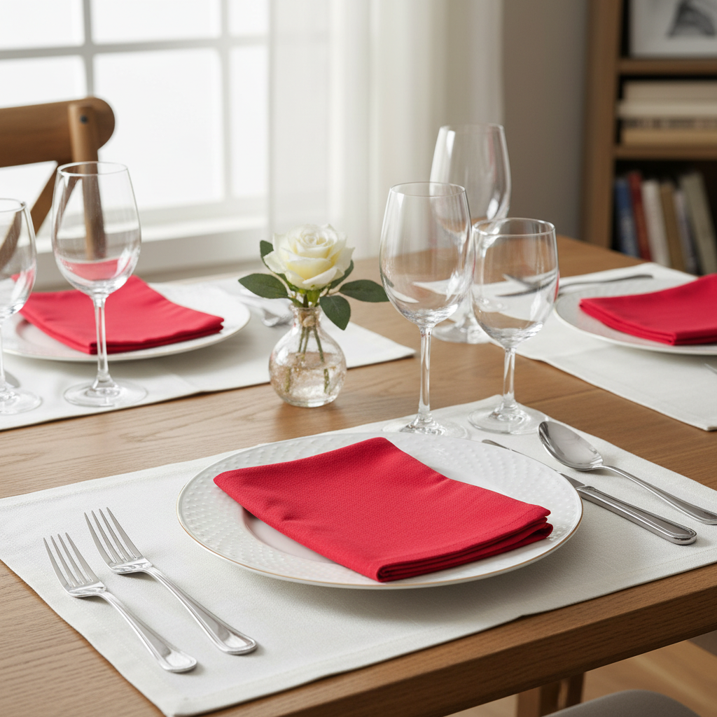 Napkins Set of 6 - Red