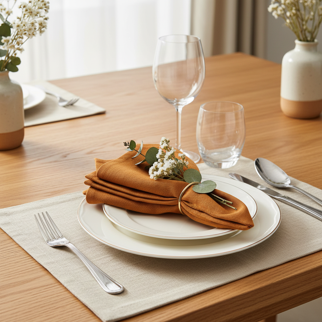 Napkins Set of 6 - Mustard Yellow