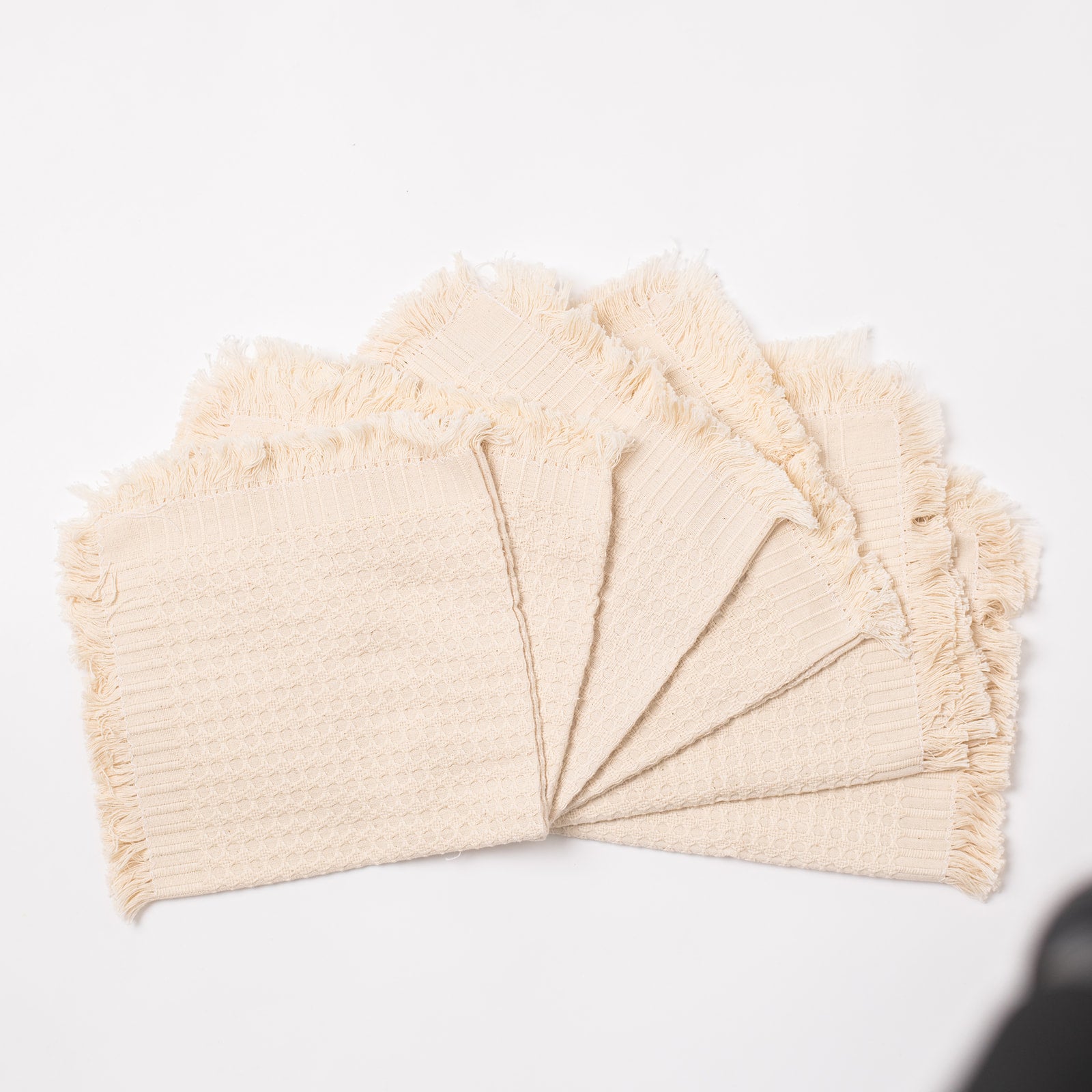 Napkins Set of 6 - Cream Textured