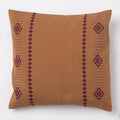 Dumbara Cushion Cover 16" x 16" - Brown & Maroon Diamonds