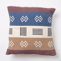 Dumbara Cushion Cover 16" x 16" - Mustard, Ivory & Midnight Blue
