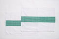 Pillowcases Set of 2 - White & Green Stripes
