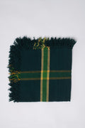 Throw Blanket - Dark Green With Tassels