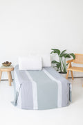 Bedsheet Queen Size - Gray Stripes