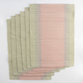Blush & Sage Pastel Placemats set of 6