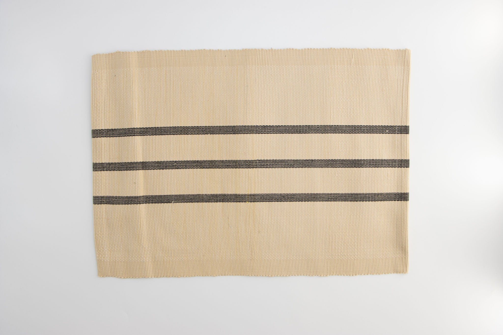 Charcoal Trio Ribbed Placemats set of 6