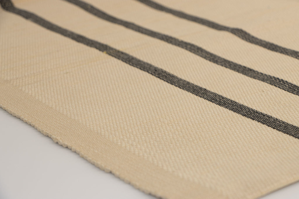 Charcoal Trio Ribbed Placemats set of 6