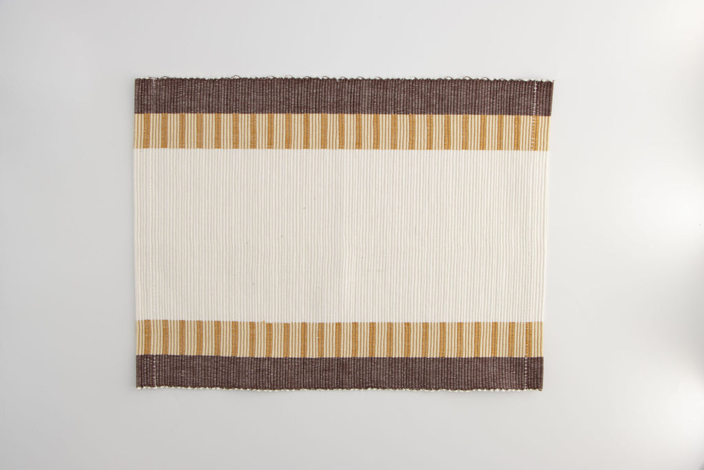 Ochre & Espresso Accent Placemats set of 6