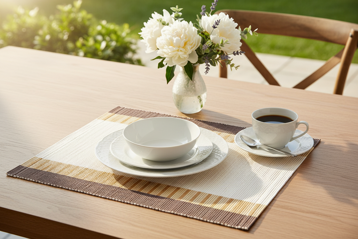 Ochre & Espresso Accent Placemats set of 6