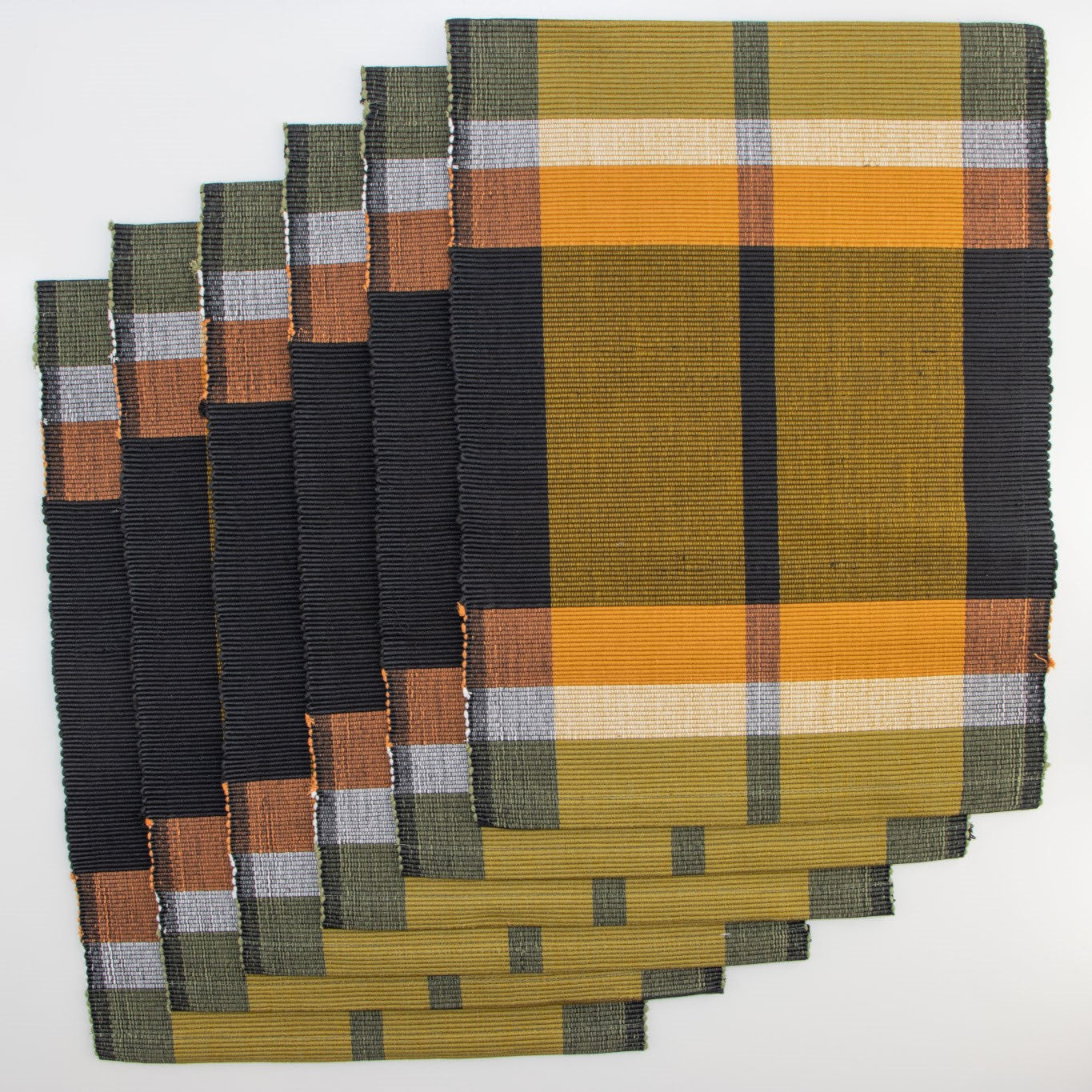 Artisanal Color-Block Placemats set of 6