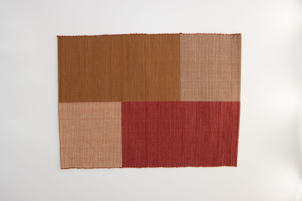 Autumnal Abstract Quad-Tone Placemats set of 6