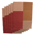 Autumnal Abstract Quad-Tone Placemats set of 6