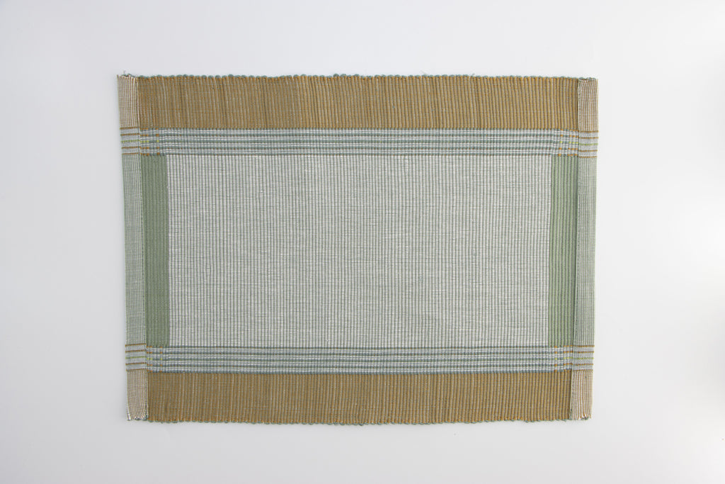Tonal Earth Bordered Placemats set of 6