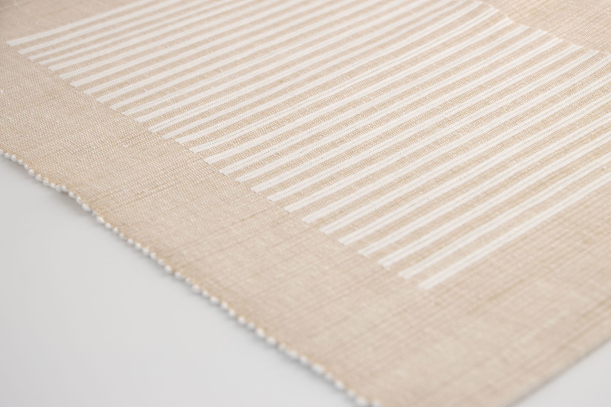 Serene Sand Pinstripe Placemats set of 6