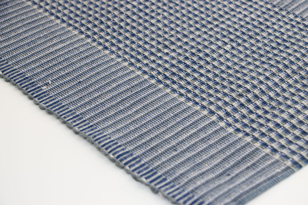 Indigo Tides Geometric Placemats set of 6